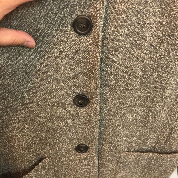 Olsen Collection Wool Blazer Tweed Tan Brown 8 EUC - Picture 3 of 6